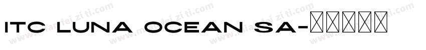 ITC Luna Ocean Sa字体转换